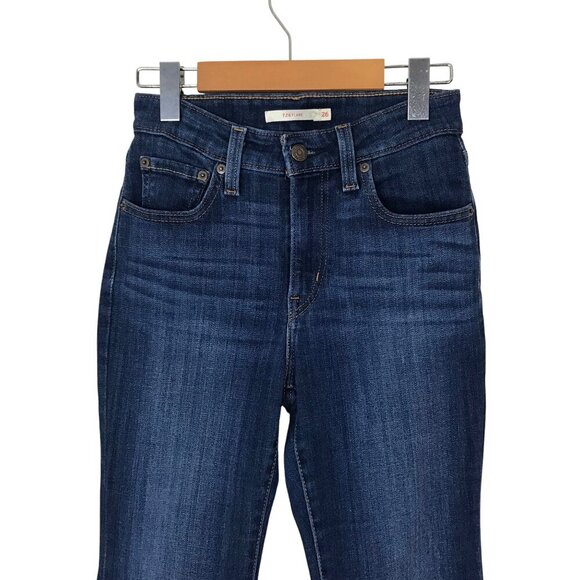 Levis 726 Flare 5 Pocket Zip Up Jeans Size 26 - Picture 3 of 7